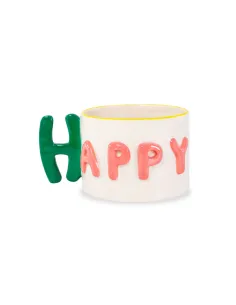 Tazza Colazione Happy 440ml in Stoneware - WD Lifestyle