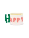 Tazza Colazione Happy 440ml in Stoneware - WD Lifestyle