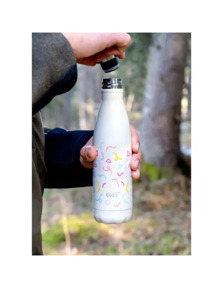 Bottiglia termica in acciaio inox a doppia parete 500 ml fantasia Coriandoli