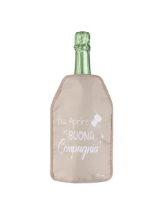 Glacette Morbida Raffredda Bottiglia Beige Aprire in Buona Compagnia