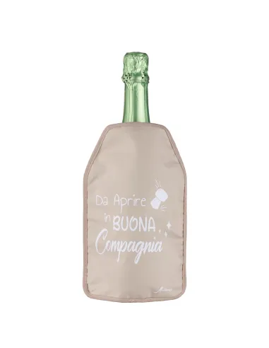 Glacette Morbida Raffredda Bottiglia Beige Aprire in Buona Compagnia