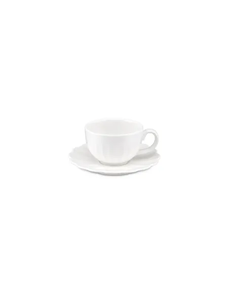Set 6 Tazzine da Caffè con Piattino in Porcellana Bellavista