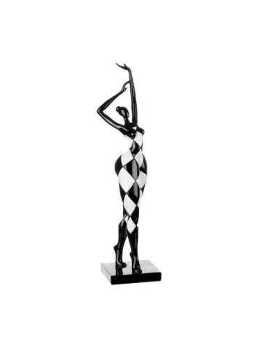 Scultura in Resina Silhouette Bianco e Nero 1L176 - L'oca Nera