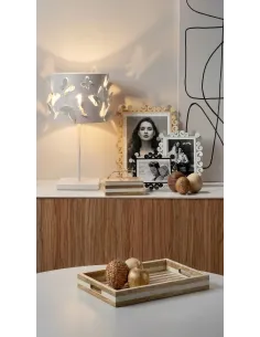 Portafoto Orizzontale Vanity Bianco Marmo 2