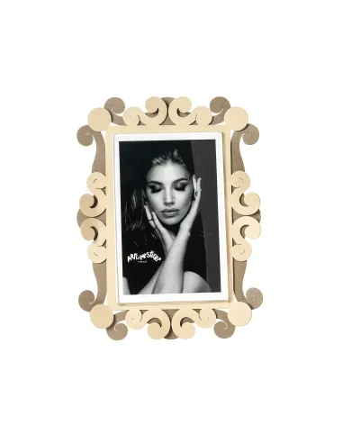 Portafoto Koko Piccolo Verticale Beige e Crema