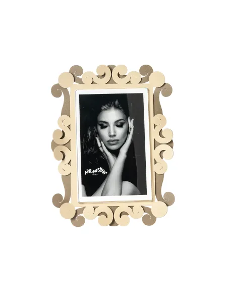 Portafoto Koko Piccolo Verticale Beige e Crema