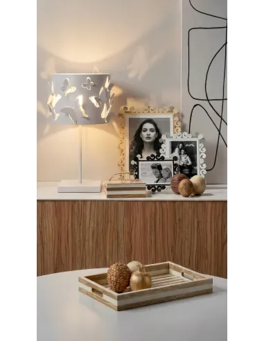 Portafoto Koko Grande Orizzontale Beige e Crema