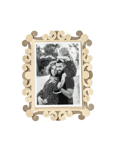 Portafoto Koko Grande Verticale Beige e Crema