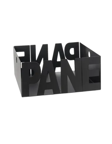 Porta Pane Letter Nero