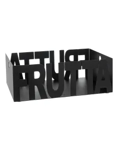 Fruttiera Letter Nero