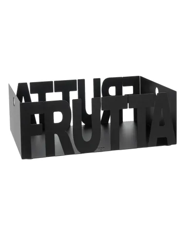 Fruttiera Letter Nero