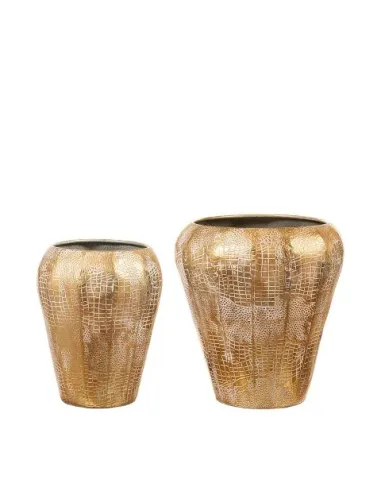 Cache-Pot Grande in Metallo Dorato 1pz - L'oca Nera