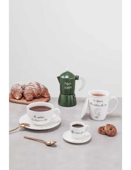 Gli Onesti Moka 3 Tazze 9x18 cm