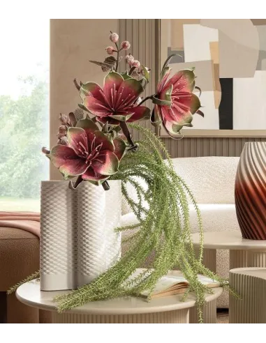 Vaso Alto in Porcellana Bianco - L'oca Nera