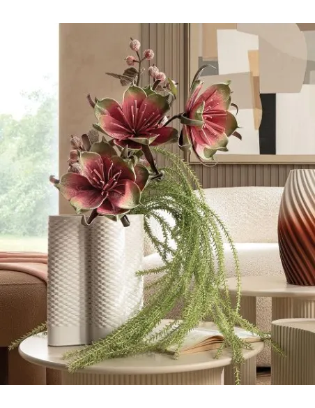 Vaso Alto in Porcellana Bianco - L'oca Nera