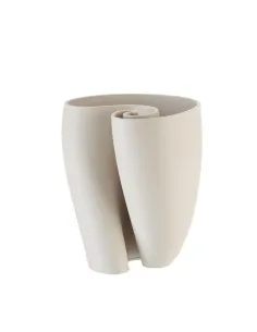 Vaso Conchiglia Basso in Porcellana Bianco - L'oca Nera