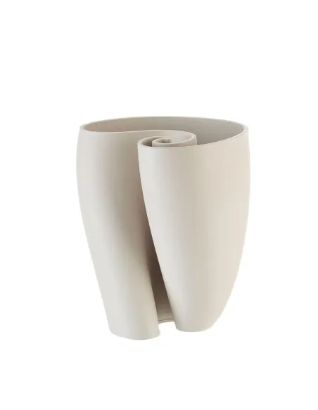 Vaso Conchiglia Basso in Porcellana Bianco - L'oca Nera