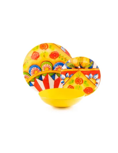 Servizio Piatti 18 Pz Caltagirone Excélsa