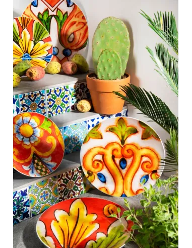 Servizio Piatti 18 Pz Caltagirone Excélsa