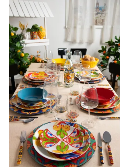 Servizio Piatti 18 Pz Caltagirone Excélsa