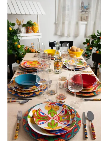 Servizio Piatti 18 Pz Caltagirone Excélsa