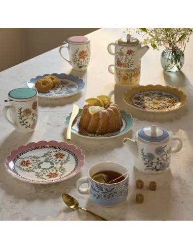 Mug 400cc Heritage New Bone China Azzurro