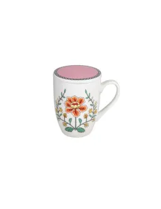 Mug 400cc Heritage New Bone China Rosa