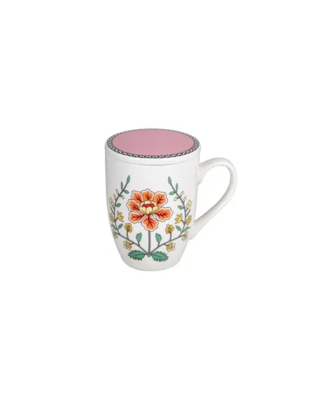 Mug 400cc Heritage New Bone China Rosa