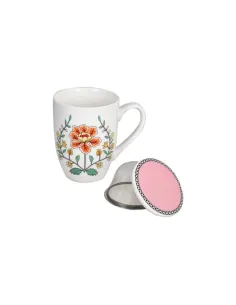 Mug 400cc Heritage New Bone China Rosa 2