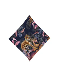 Foulard/Pareo 140×140 cm Poliestere SAUVAGE TIGER