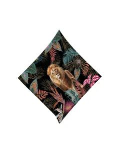 Foulard/Pareo 140×140 cm Poliestere SAUVAGE LION