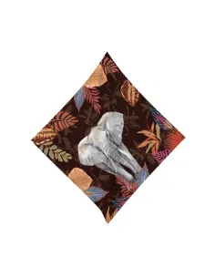 Foulard/Pareo 140×140 cm Poliestere SAUVAGE ELEPHANT
