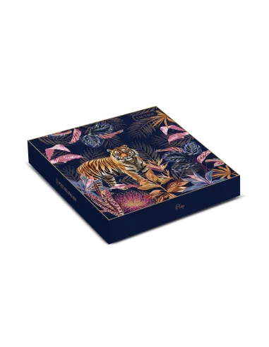 Vassoio in Polipropilene 33×33 cm in color box SAUVAGE TIGER