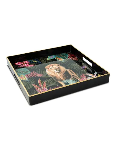 Vassoio in Polipropilene 33×33 cm in color box SAUVAGE LION