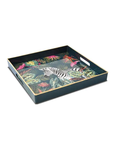 Vassoio in Polipropilene 33×33 cm in color box SAUVAGE ZEBRA