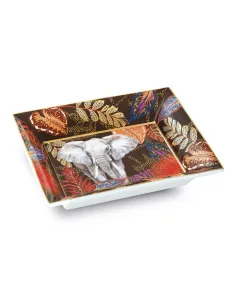 Svuota Tasche 19,5×15,5 cm in Porcellana in Gift Box SAUVAGE ELEPHANT