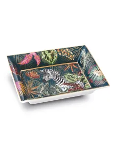 Svuota Tasche 19,5×15,5 cm in Porcellana in Gift Box SAUVAGE ZEBRA