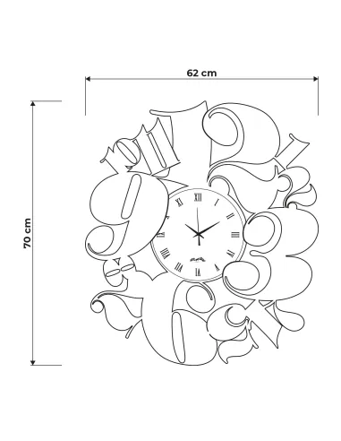 Orologio Bodoni Beige con Vetro Crystal Velour Luxe Rosa