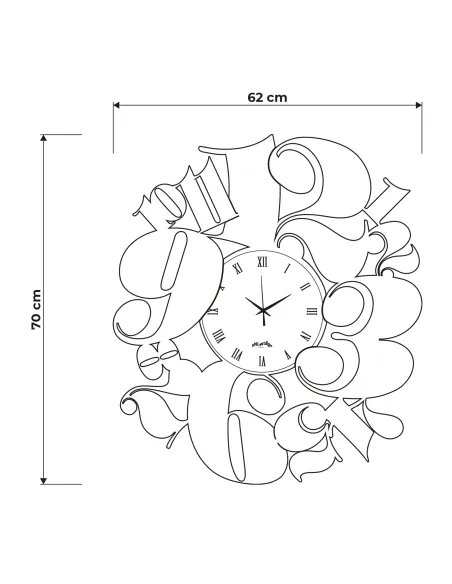 Orologio Bodoni Beige con Vetro Crystal Velour Luxe Rosa