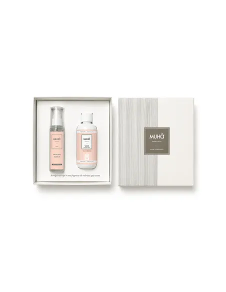 Box Profuma Bucato 200ml + Spray Tessuti 125ml Talco E Muschio