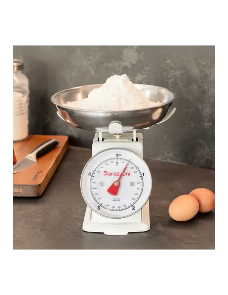 Bilancia Da Cucina Meccanica Bianco Barazzoni 5Kg