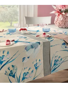 Alhambra - Runner Da Tavola In Filato Antimacchia E Idrorepellente 50x155 Cm