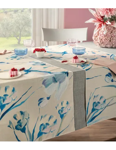 Alhambra - Runner Da Tavola In Filato Antimacchia E Idrorepellente 50x155 Cm