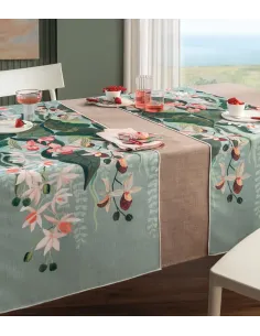 Ninfa - Runner Da Tavola In Filato Antimacchia E Idrorepellente 50x155 Cm