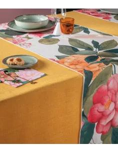 Isola Bella - Runner Da Tavola In Filato Antimacchia E Idrorepellente 50x155 Cm