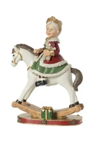 Mamma Natale su Cavallo a Dondolo - L'arte di Nacchi