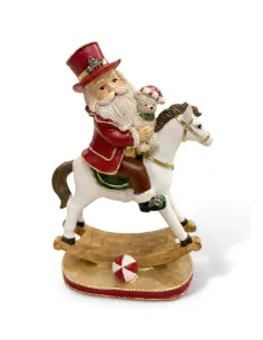 Babbo Natale su Cavallo a Dondolo - L'arte di Nacchi