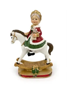 Mamma Natale su Cavallo a Dondolo - L'arte di Nacchi