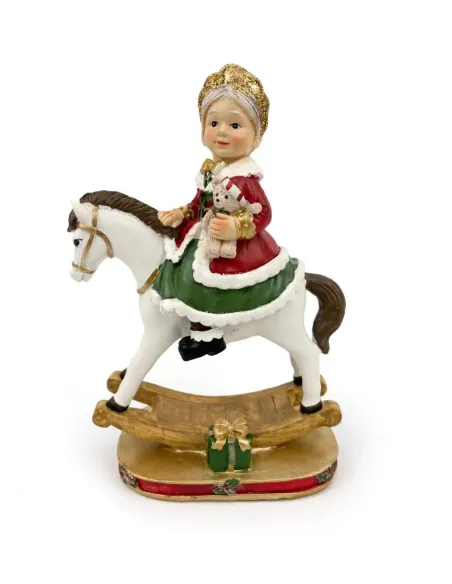 Mamma Natale su Cavallo a Dondolo - L'arte di Nacchi