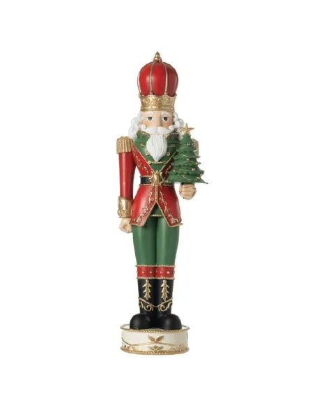 Decorazione Natalizia Schiaccianoci in Resina cm 60h - L'arte di Nacchi
